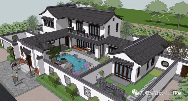 牛！自建中式合院民宅，也能蓋出如此美輪美奐的場(chǎng)景畫(huà)面