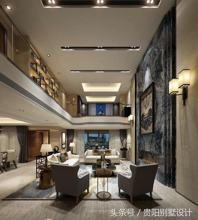 土豪自建別墅裝修效果圖太華麗，比城里的那些別墅樓盤強多了