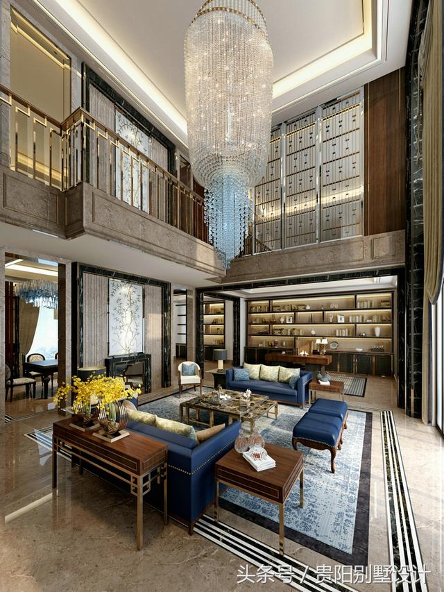 土豪自建別墅裝修效果圖太華麗，比城里的那些別墅樓盤強多了