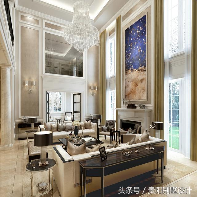 土豪自建別墅裝修效果圖太華麗，比城里的那些別墅樓盤強多了