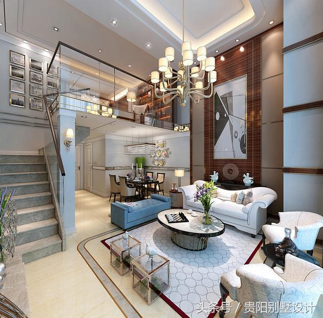 土豪自建別墅裝修效果圖太華麗，比城里的那些別墅樓盤強多了