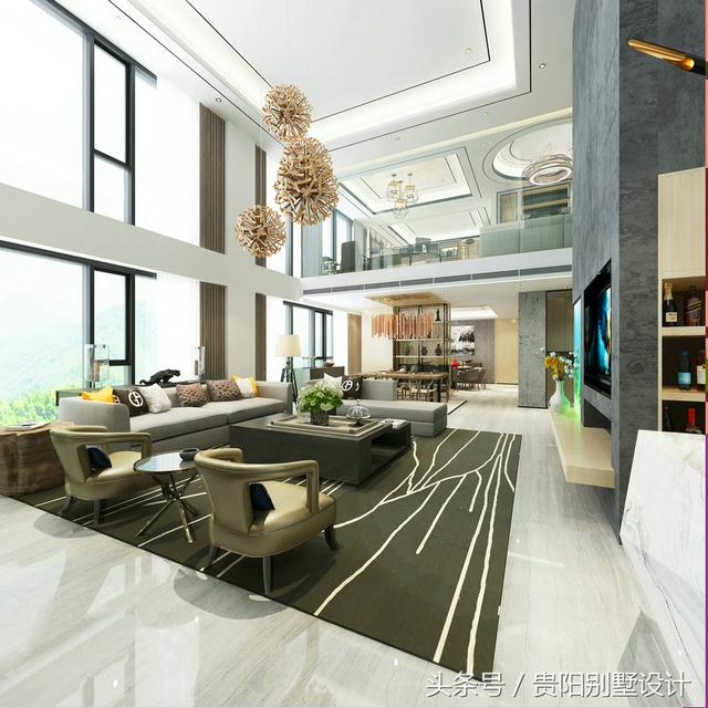 土豪自建別墅裝修效果圖太華麗，比城里的那些別墅樓盤強多了