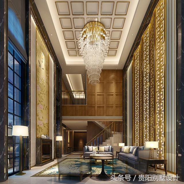 土豪自建別墅裝修效果圖太華麗，比城里的那些別墅樓盤強多了