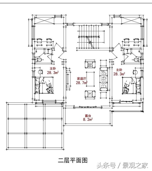 新農(nóng)村自建房別墅圖紙 帶效果圖平面圖