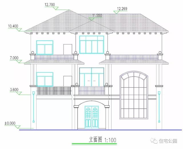 精美旋轉(zhuǎn)樓梯的歐式三層別墅，農(nóng)村的房子能有這么美？