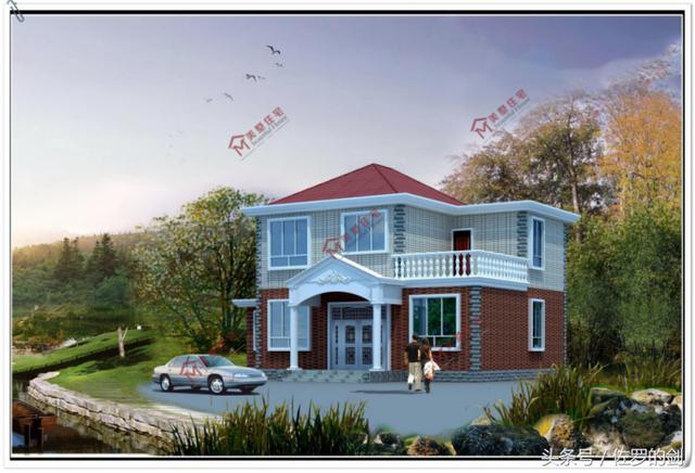 11×9米2層農(nóng)村別墅，18萬(wàn)主體，進(jìn)門(mén)設(shè)神靈位，旺財(cái)