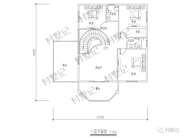 帶旋轉(zhuǎn)樓梯！城市別墅流行趨勢也出現(xiàn)在這棟農(nóng)村別墅上了