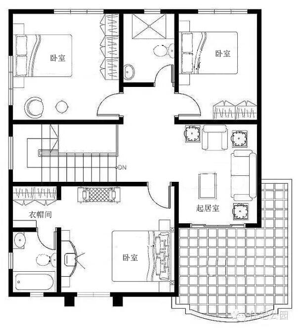 2層別墅，4室2廳，簡單舒適