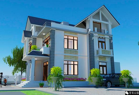 14X11米2層別墅，小院、泳池、菜園，內(nèi)外兼修