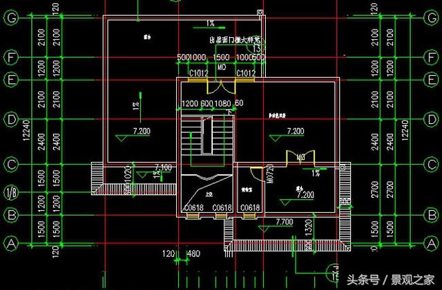 帶車庫三層房屋設(shè)計(jì)圖紙，新農(nóng)村自建房屋