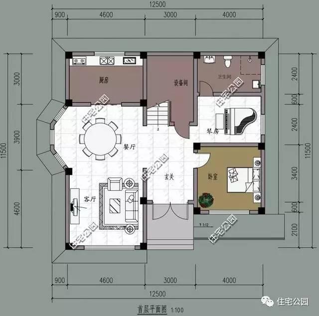 2套農(nóng)村自建房12.5X11米，建2層還是一層半？
