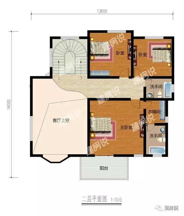 挑空客廳三層農(nóng)村別墅，既經(jīng)濟(jì)又美觀兩不誤