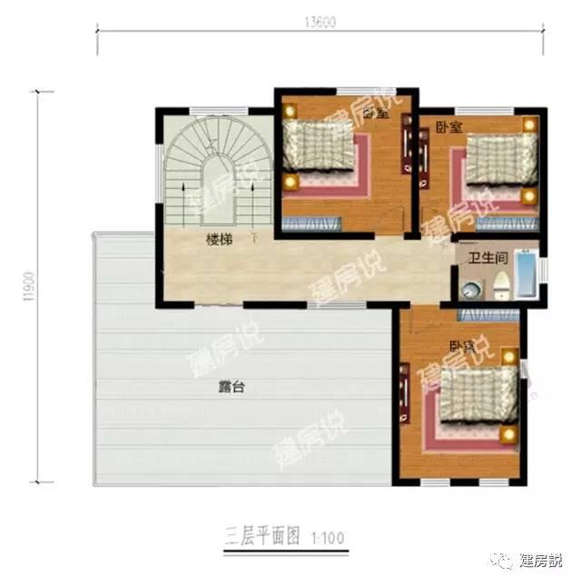 挑空客廳三層農(nóng)村別墅，既經(jīng)濟(jì)又美觀兩不誤