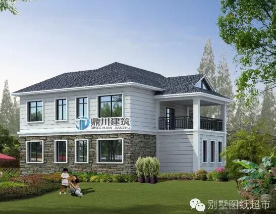 15.5米×12.5米美式鄉(xiāng)村小別墅，你們猜猜多少錢(qián)？