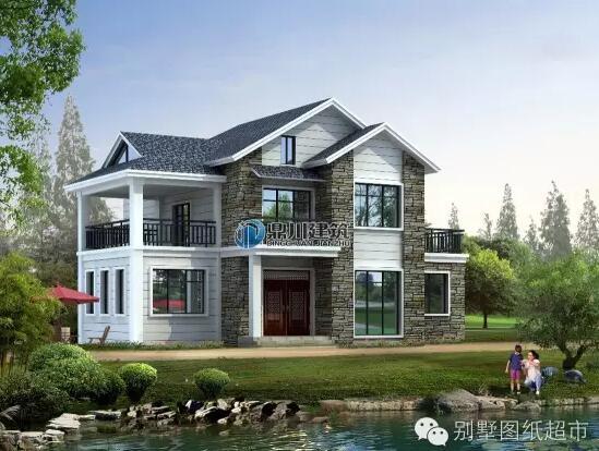 15.5米×12.5米美式鄉(xiāng)村小別墅，你們猜猜多少錢(qián)？