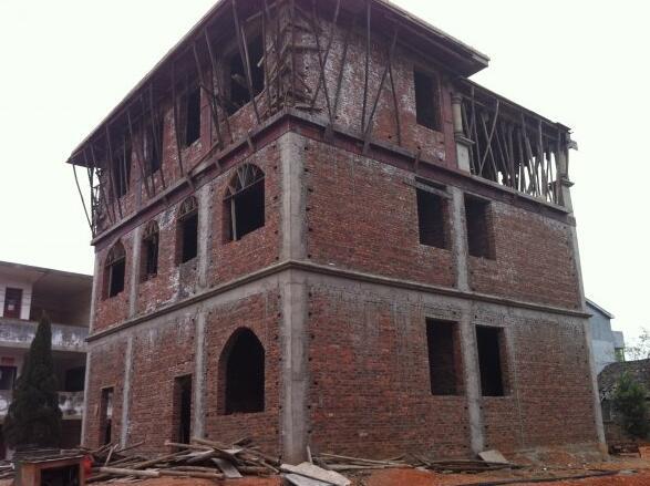 11.4米x11.5米農(nóng)村自建房，有前院還有后院，別說不羨慕