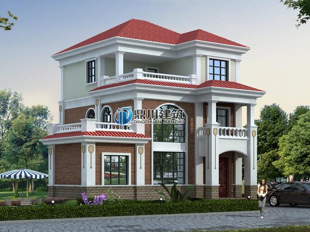 三層落地窗小別墅，這建出來的效果沒得挑，30萬就可以建