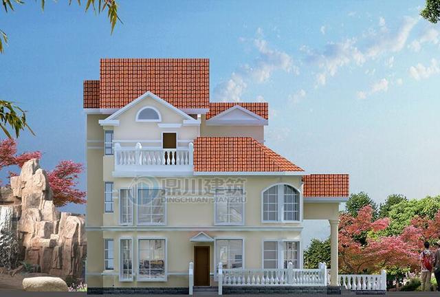 這三層優(yōu)雅小別墅一眼就愛上了，這造型建出來就成了村里一道風(fēng)景