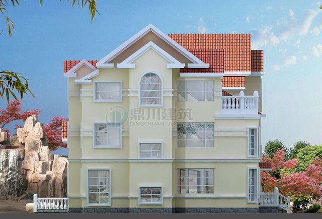 這三層優(yōu)雅小別墅一眼就愛上了，這造型建出來就成了村里一道風(fēng)景