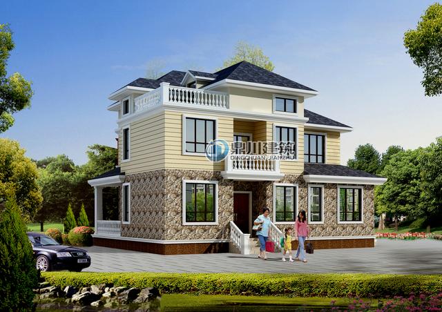 這三層小別墅讓小孩看了都走不動(dòng)路，里面裝個(gè)壁掛爐，歐美范十足