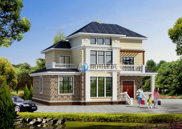 這三層小別墅讓小孩看了都走不動(dòng)路，里面裝個(gè)壁掛爐，歐美范十足