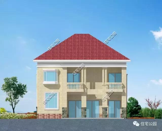 造價25萬的農村別墅12X14米，同一布局，兩種外觀可選！