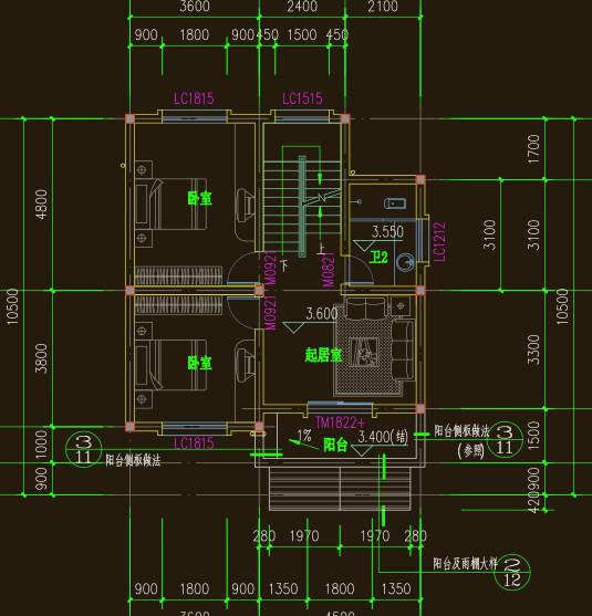 簡單三層農(nóng)村自建房20萬可建，8x10米 帶堂屋