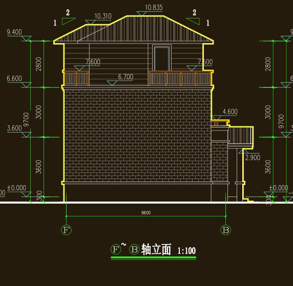 簡單三層農(nóng)村自建房20萬可建，8x10米 帶堂屋