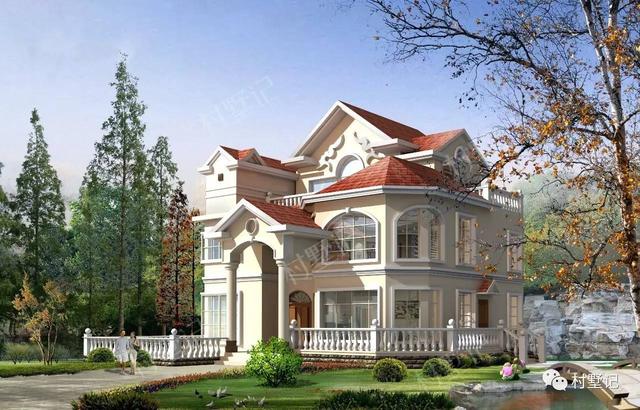 三層大氣歐式農(nóng)村別墅，絲毫不輸城里