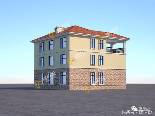 湖北黃岡丈母娘都喜歡的三層農(nóng)村別墅經(jīng)典戶型