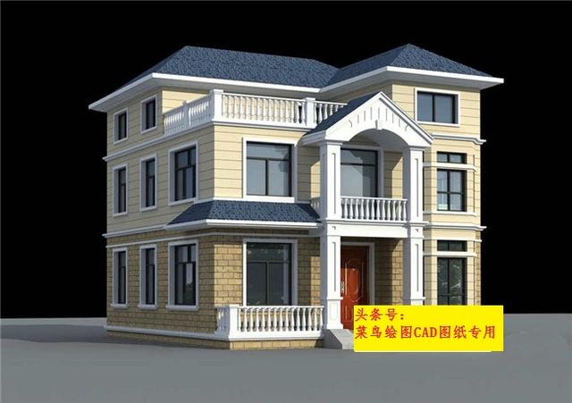 26萬建3層別墅！外觀造型簡潔，平面布置緊湊，采光通風(fēng)良好