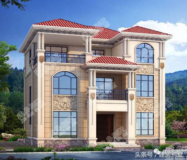 12.8×11.4米三層農(nóng)村別墅，多少人盼了一輩子就為這套房