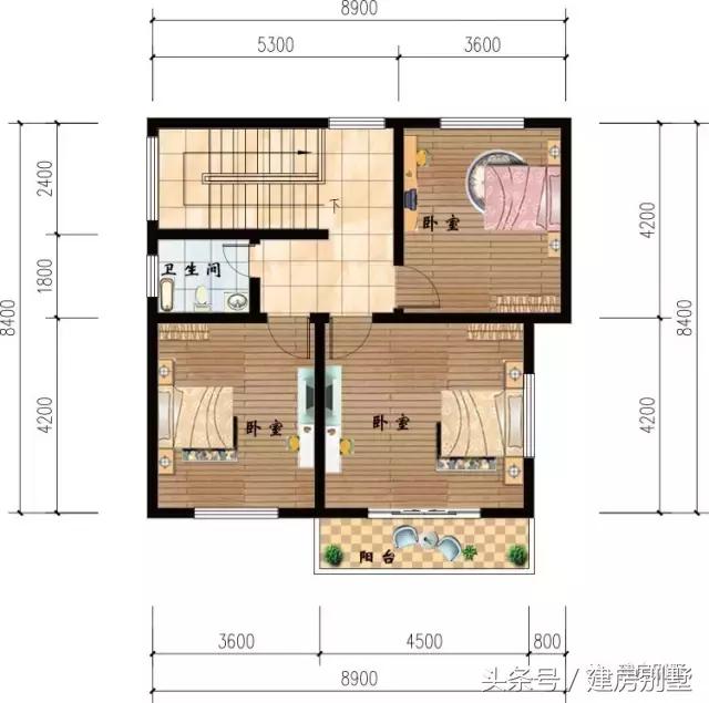 8.9×8.4米三層別墅，地基小有小的建法，照樣美觀