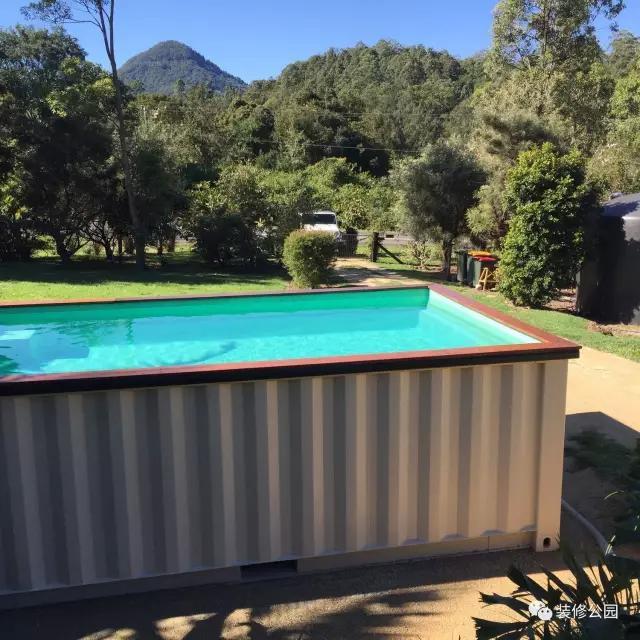 農(nóng)村別墅有庭院，上網(wǎng)買個集裝箱游泳池，下午就能游泳了