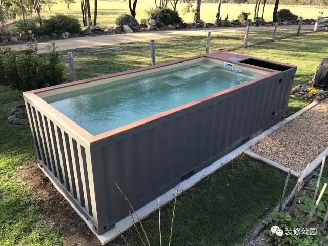 農(nóng)村別墅有庭院，上網(wǎng)買個集裝箱游泳池，下午就能游泳了