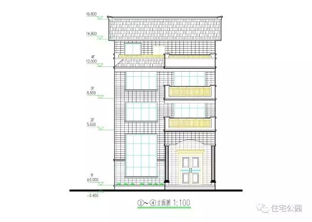 自建10X14米4層半戶型，祖孫同住不成問題，全圖！