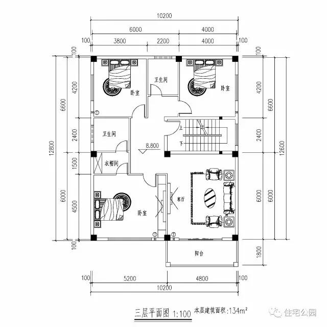 自建10X14米4層半戶型，祖孫同住不成問題，全圖！