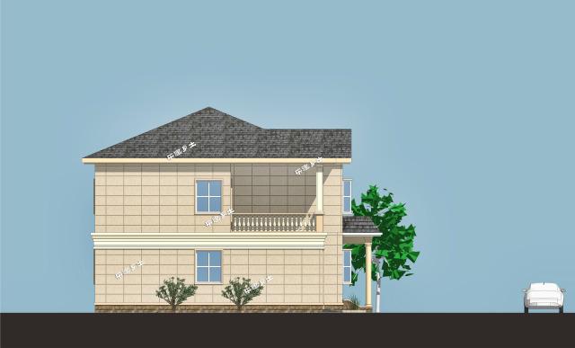 二層簡(jiǎn)歐農(nóng)村鄉(xiāng)間別墅設(shè)計(jì)，造型優(yōu)雅，性價(jià)比高