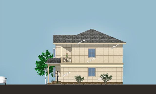 二層簡(jiǎn)歐農(nóng)村鄉(xiāng)間別墅設(shè)計(jì)，造型優(yōu)雅，性價(jià)比高