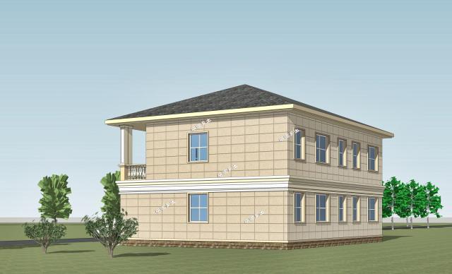 二層簡(jiǎn)歐農(nóng)村鄉(xiāng)間別墅設(shè)計(jì)，造型優(yōu)雅，性價(jià)比高