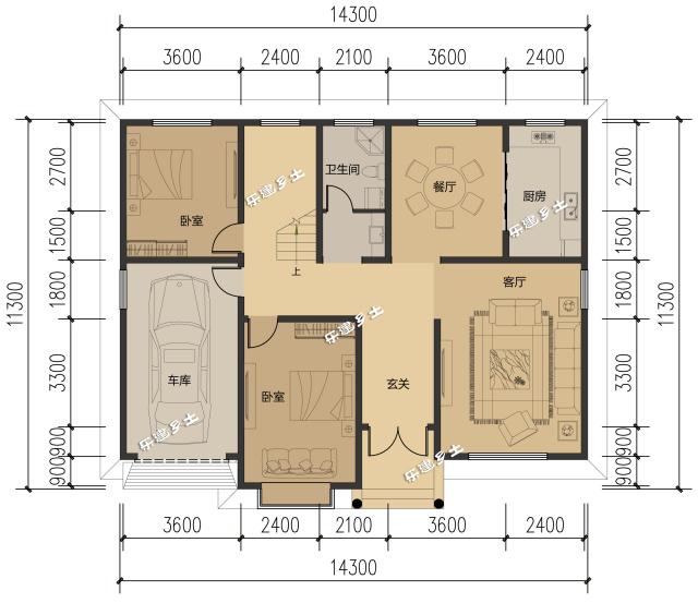 二層簡(jiǎn)歐農(nóng)村鄉(xiāng)間別墅設(shè)計(jì)，造型優(yōu)雅，性價(jià)比高