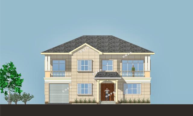 二層簡(jiǎn)歐農(nóng)村鄉(xiāng)間別墅設(shè)計(jì)，造型優(yōu)雅，性價(jià)比高