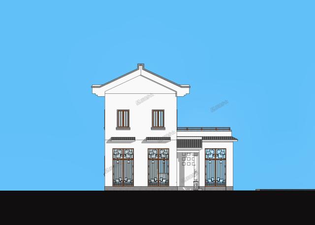 9.7x9米二層中式住宅，小巧不小氣