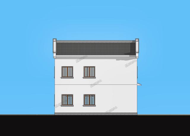 9.7x9米二層中式住宅，小巧不小氣