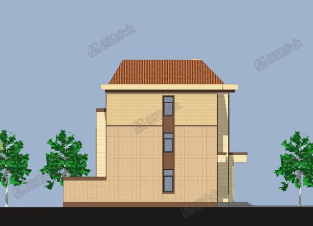 三層歐陸風(fēng)自建房設(shè)計(jì)，辦公+居住，布局設(shè)計(jì)實(shí)用合理