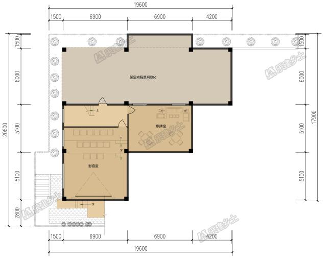 三層帶地下室+庭院別墅，一個(gè)平面方案，兩種外觀設(shè)計(jì)
