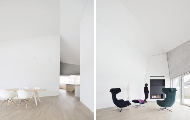 二層帶地下室極簡現(xiàn)代別墅設(shè)計，晶體外形獨具氣質(zhì)