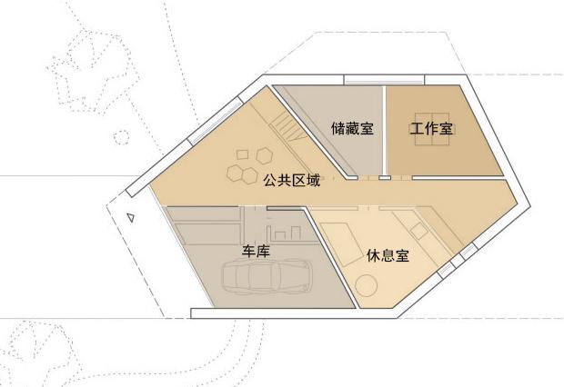 二層帶地下室極簡現(xiàn)代別墅設(shè)計，晶體外形獨具氣質(zhì)
