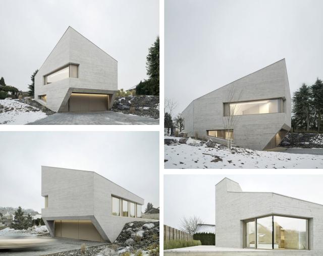 二層帶地下室極簡現(xiàn)代別墅設(shè)計，晶體外形獨具氣質(zhì)