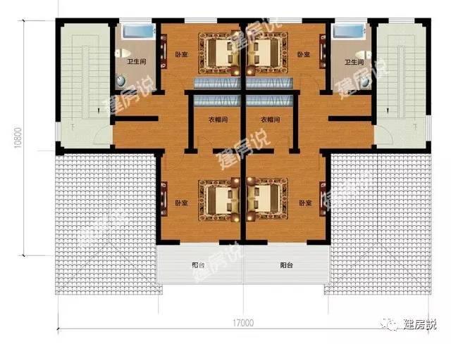 既大氣又美觀的三層兄弟雙拼農(nóng)村別墅，真是羨煞村里人